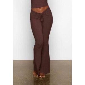 SKIMS Soft Lounge Ruched Pants Cocoa Womens 4X